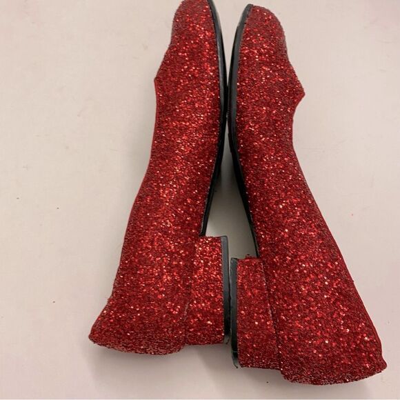 Red glitter character dorothy wizard of oz musical theater costum pageant shoe 5 - Picture 6 of 8